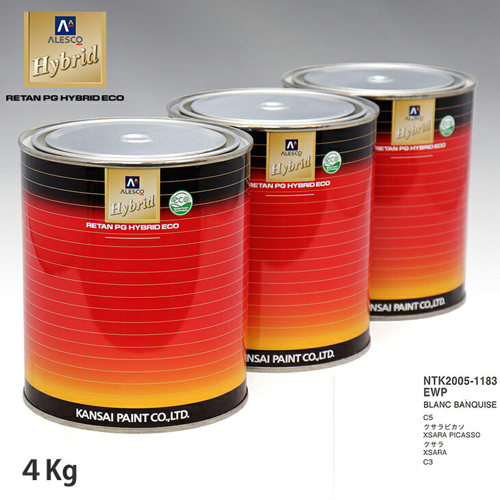 関西ペイント ハイブリッド 調色 シトロエン EWP BLANC BANQUISE　4kg（希釈済）