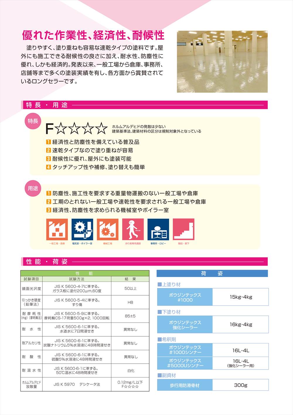 ボウジンテックス#1000 クリヤー 4kg【メーカー直送便/代引不可】水谷ペイント 床用 塗料