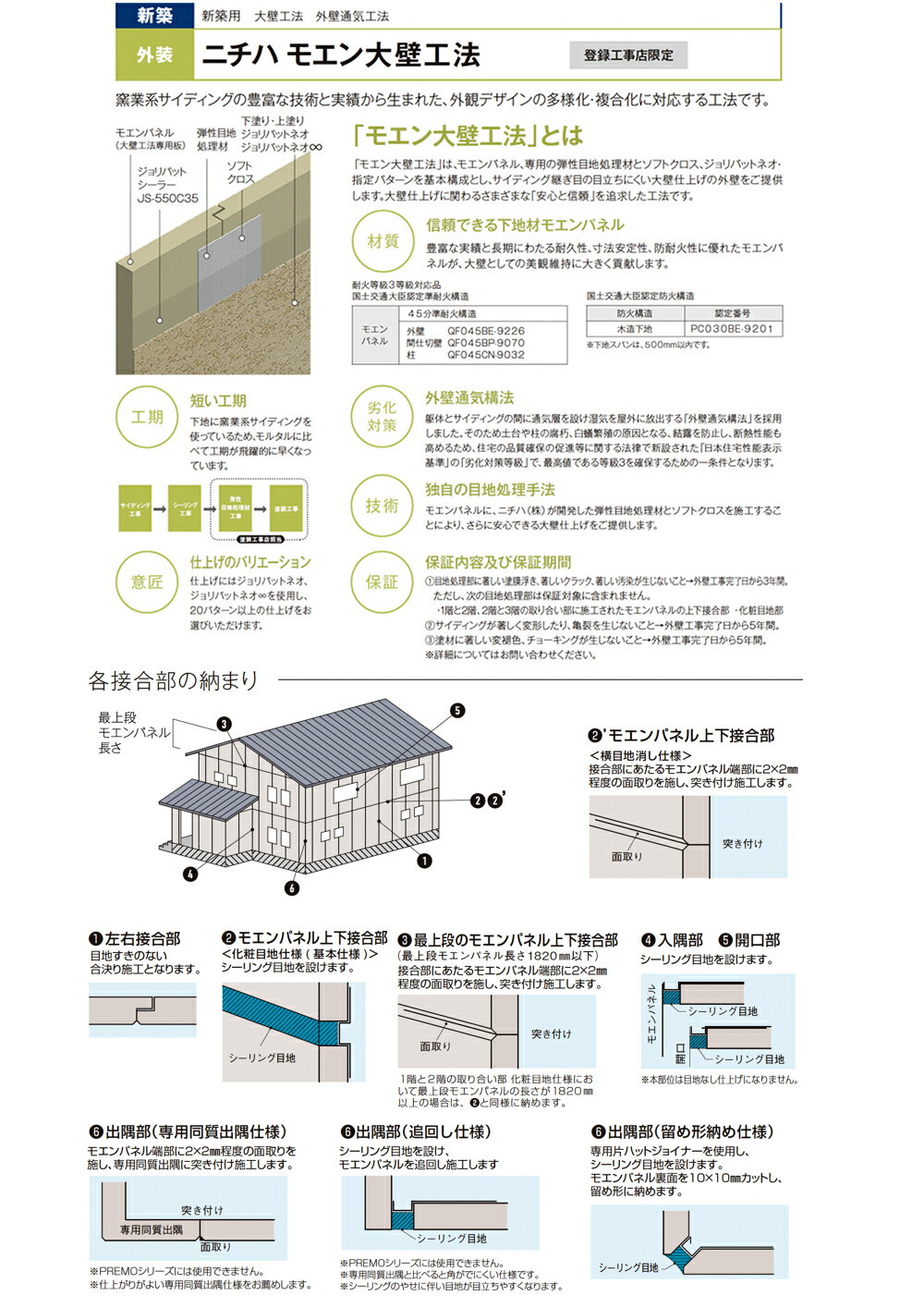 モエン大壁工法専用 JF-900A用カートリッジ JF-900K 8個 【メーカー直送便/代引不可】アイカ工業 目地処理材