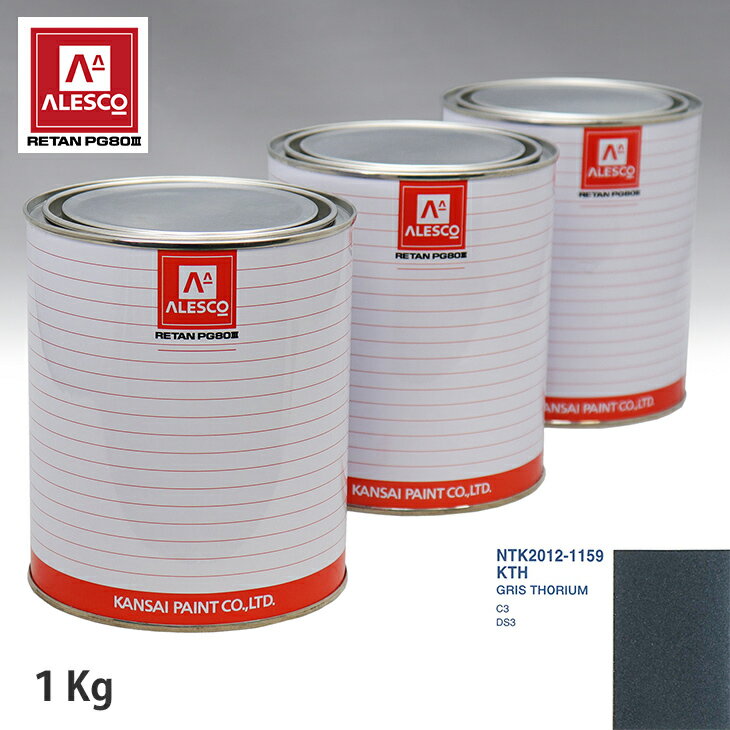 関西ペイント PG80 調色 シトロエン KTH GRIS THORIUM 1kg（原液） スプレーガン 塗装 自動車塗装 自動車用塗料 スプレーガン用塗料 自動車ペイント