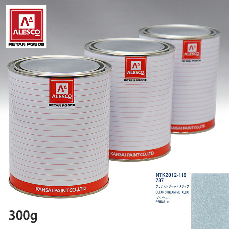 関西ペイント PG80 調色 トヨタ 787 クリアストリームメタリック 300g（原液） スプレーガン 塗装 自動車塗装 自動車用塗料 スプレーガン用塗料 自動車ペイント