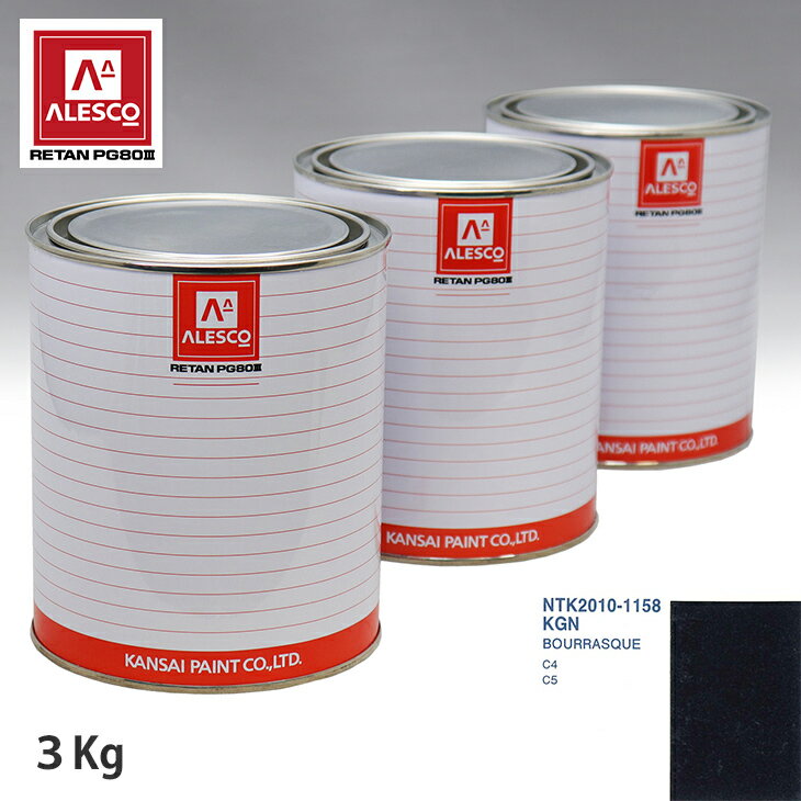 関西ペイント PG80 調色 シトロエン KGN BOURRASQUE 3kg（原液） スプレーガン 塗装 自動車塗装 自動車用塗料 スプレーガン用塗料 自動車ペイント