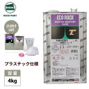 送料無料! エコロック 耐擦傷性クリヤーT プラスチック仕様 4kgセット(シンナー硬化剤付) / ロックペイント クリヤー 塗料