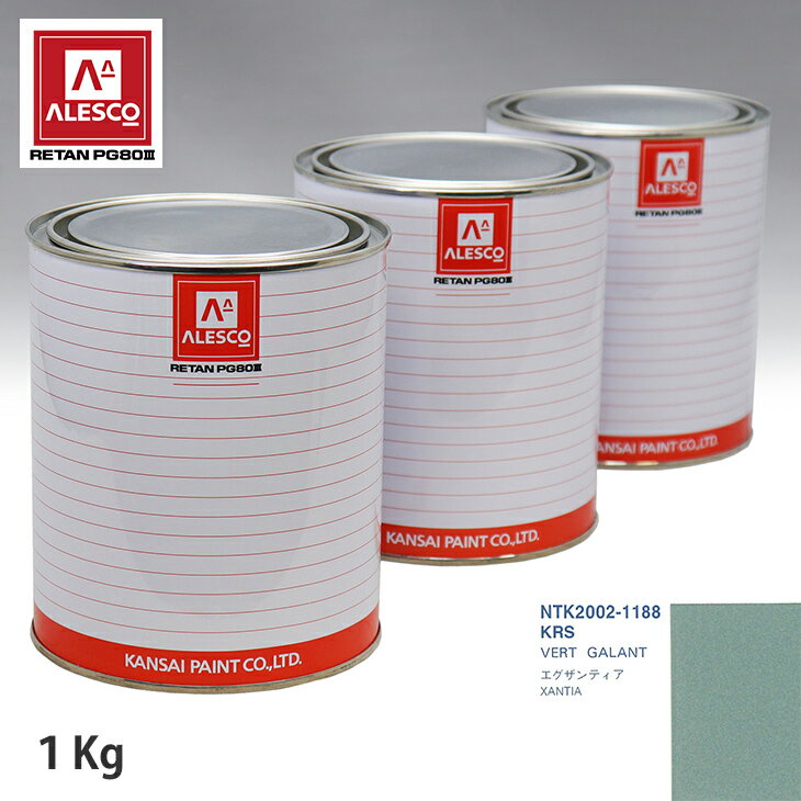 関西ペイント PG80 調色 シトロエン KRS VERT GALANT 1kg（原液） スプレーガン 塗装 自動車塗装 自動車用塗料 スプレーガン用塗料 自動車ペイント