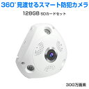 防犯カメラ ワイヤレス C61S SDカード128GB同梱モデル商品 300万画素 ONVIF対応 Vstarcam ネットワークカメラ 魚眼レンズ 360度 全天球 ペット ベビー FHD 1536P WIFI 屋内 監視 IP カメラ 動体検知 6ヶ月保証