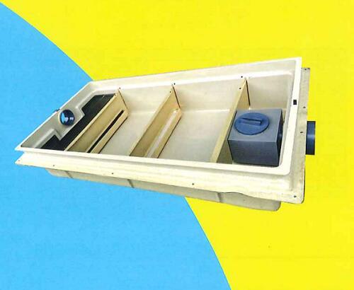 【メーカー最短直送】プレパイ工業★新規格認定品★FRP製側溝流入シンダー内埋設型 PP型 浅型グリーストラップ(鋼板製防錆塗装蓋付) TOSC-L100H※画像は代表画像です