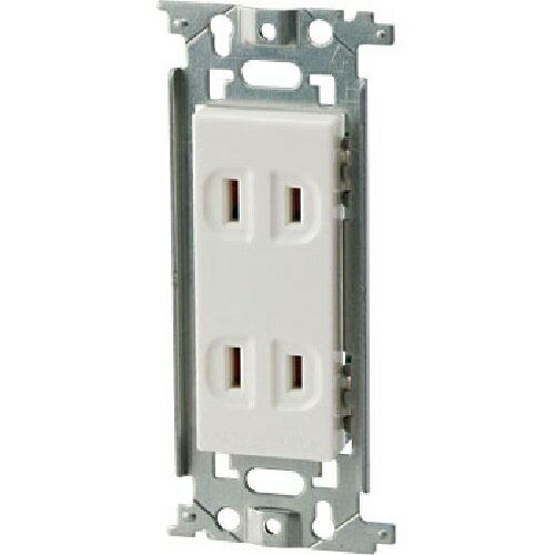 ◆Panasonic（パナソニック）フルカラー埋込ダブルコンセントWN1302SW