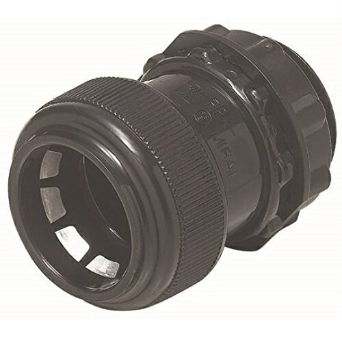 未来工業　PF管コネクタ　ワンタッチ型　FPK-36YK（黒）※画像は代表です