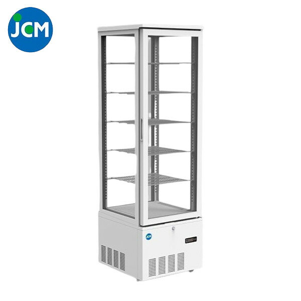 JCM 4面ガラス冷蔵ショーケース（片面扉） JCMS-290 258L 515×553×1700