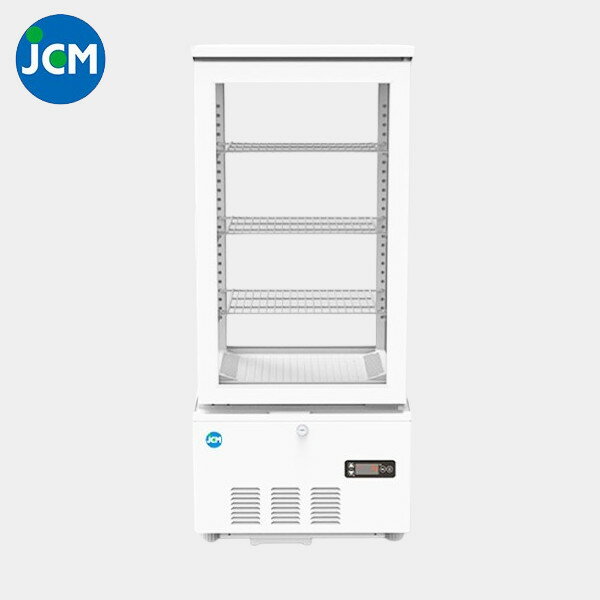 JCM 4面ガラス冷蔵ショーケース（片面扉）JCMS-78 74L 434×398×1004
