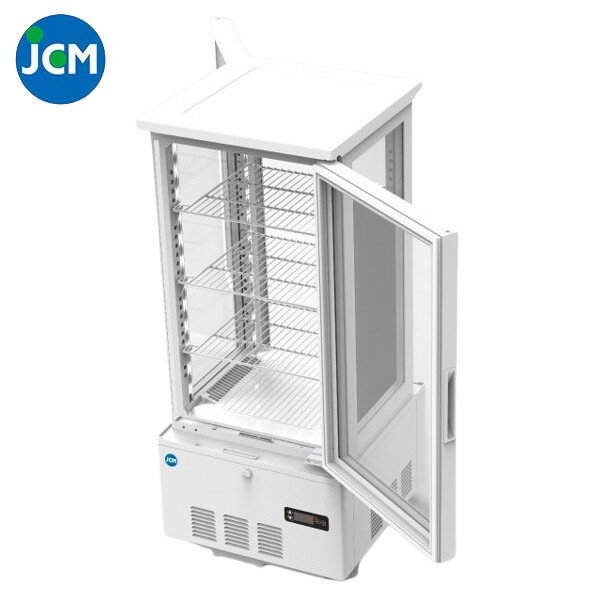 JCM 4面ガラス冷蔵ショーケース（両面扉） JCMS-83W 83L 434×446×1004