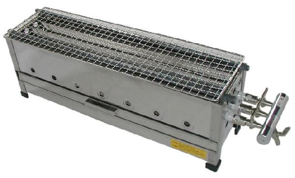 ガス串焼器 業務用 TG-230 都市ガス（13A）仕様 焼鳥コンロ（2本バーナー）