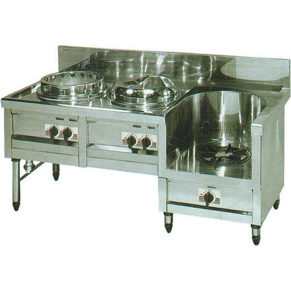 マルゼン デラックスタイプ 中華レンジ 内管式 3口レンジ MR-513