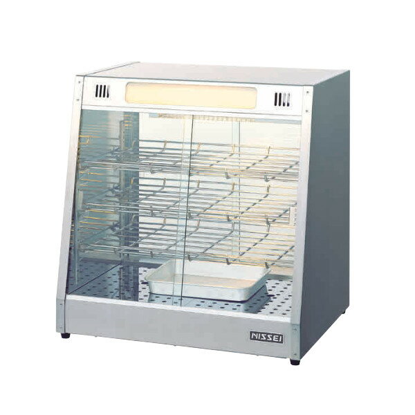 樂天商城 - ニッセイ ホットショーケース NH-703 オールステンレス 温度調節：65℃～80℃ 可変サーモスタット