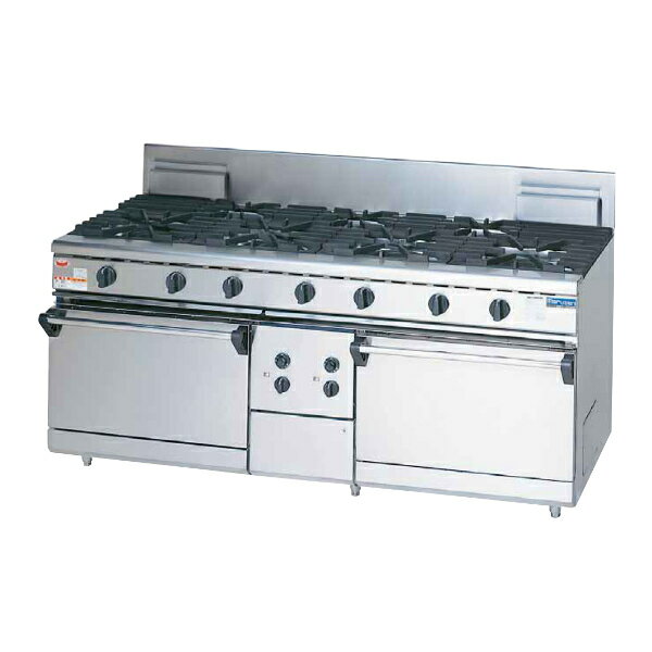 マルゼン NEWパワークック ガスレンジ（7口コンロ） RGR-187D W1800・D750・H800・B200