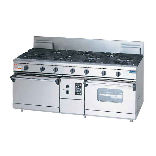 マルゼン NEWパワークック ガスレンジ（7口コンロ+2レンジ） RGR-187XD W1800・D750・H800・B200(3)