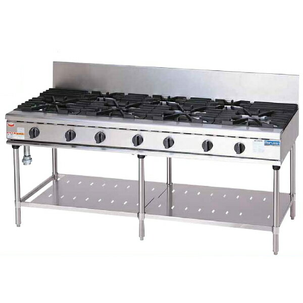 マルゼン NEWパワークック ガステーブル RGT-187D W1800×D750×H800×B200(mm)