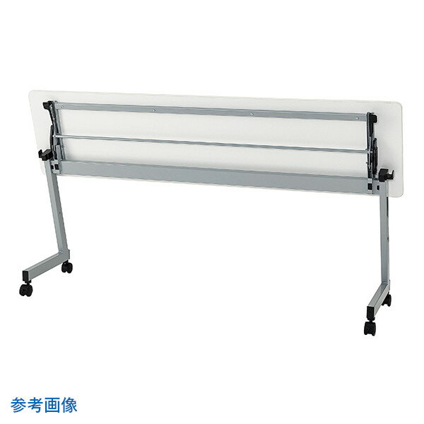 井上金庫 AGD-S1845 NA サイドスタックテーブル シルバー脚 W1800×D450×H720 ナチュラル