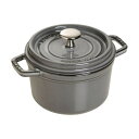 staub ストウブ ピコ ココット 丸 16cm IH対応 グレー