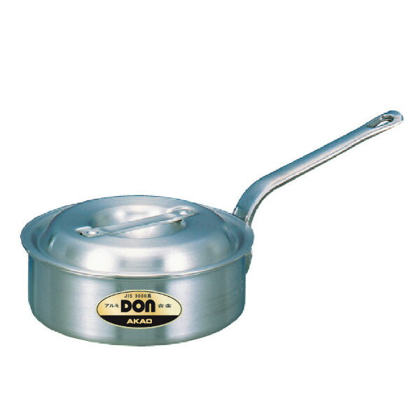 アカオ DON 浅型片手鍋 蓋付き 36cm