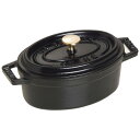 staub ストウブ ピコ ココット 楕円 11cm IH対応 ブラック