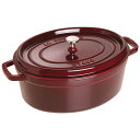 staub ストウブ ピコ ココット 楕円 31cm IH対応 グレナディンレッド