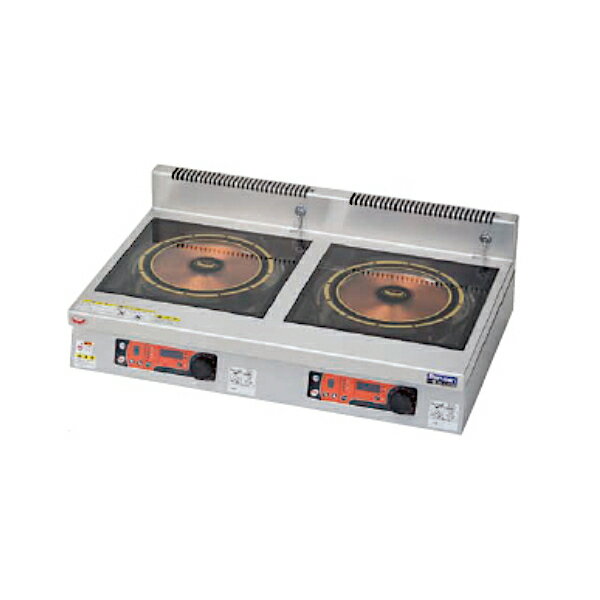 マルゼン 電磁調理器 MIHX-L55D IHクリーンコンロ 発光スケルトン 高機能シリーズ 皿加熱機能 タイマー付