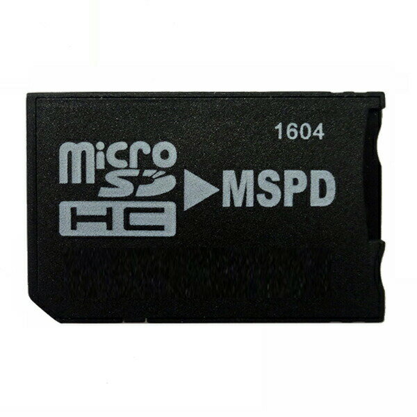 microSD-MSPD変換アダプター 2〜32GB対応 収納ケース付 マイクロSD-メモリースティ ...