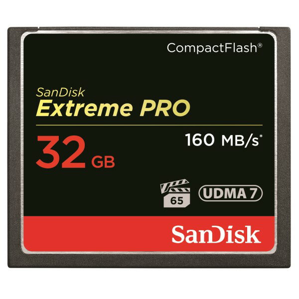 サンディスク CFカード 32GB EXTREME PRO S 1067倍速 160MB/s SDCFXPS-032G-X46 コンパクトフラッシュ メモリーカード SanDisk 海外リテール 送料無料