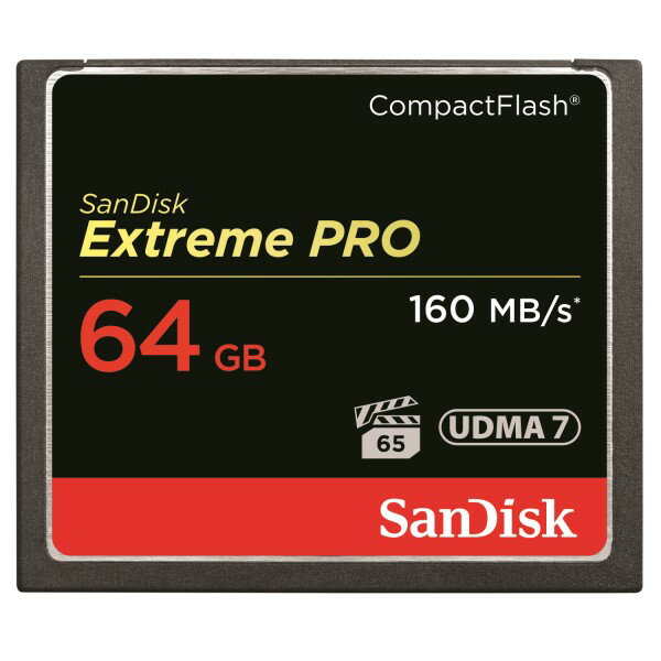 TfBXN CFJ[h 64GB EXTREME PRO S 1067{ 160MB/s SDCFXPS-064G-X46 RpNgtbV [J[h SanDisk COe[ 