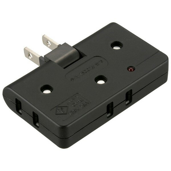 Rakuten - 雷ガード付 コーナータップ 3個口 ブラック 電源タップ OHM 00-6939 HS-AKS3PBT-K OAタップ コンセントタップ テーブルタップ 電源コード 【メール便送料無料】