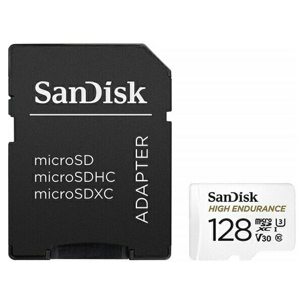 サンディスク ドライブレコーダー用 高耐久 microSDXCカード 128GB Class10 UHS-1 U3 V30防犯カメラ ドラレコ対応 microSDカード 海外リテール SDSQQNR-128G-GN6IA メール便送料無料 2