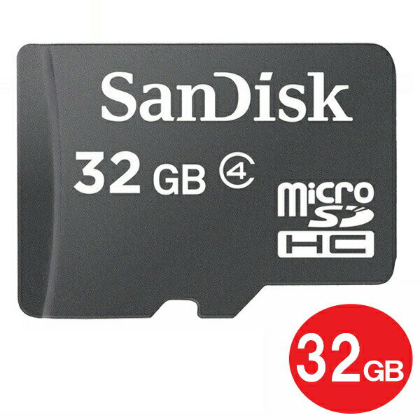 TfBXN microSDHCJ[h 32GB Class4 SDSDQM-032G-B35 SanDisk }CNSD microSD J[h COe[i [֑