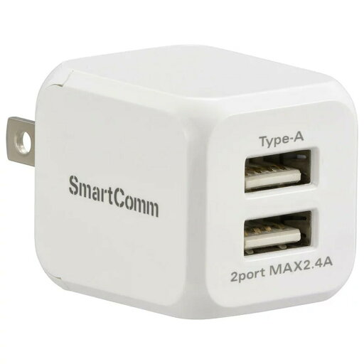 \ポイント5倍/ USBチャージャー TypeA×2ポート 最大12W ホワイト OHM 03-3097 MAV-AU224N 【送料無料】 \ポイント5倍/ USBチャージャー TypeA×2ポート 最大12W ホワイト OHM 03-3097 MAV-AU224N 【送料無料】