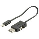 BTJ-18650V[Yp USB[dP[u 15cm Type-A/Type-C[dP[u OHM 08-1311 BTJ-USB11-1CAB [֑
