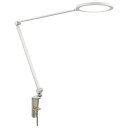 クランプ式 LEDアームライト 調光・調光 ホワイト OHM 06-1947 AS-LDC6K-W 【送料無料】