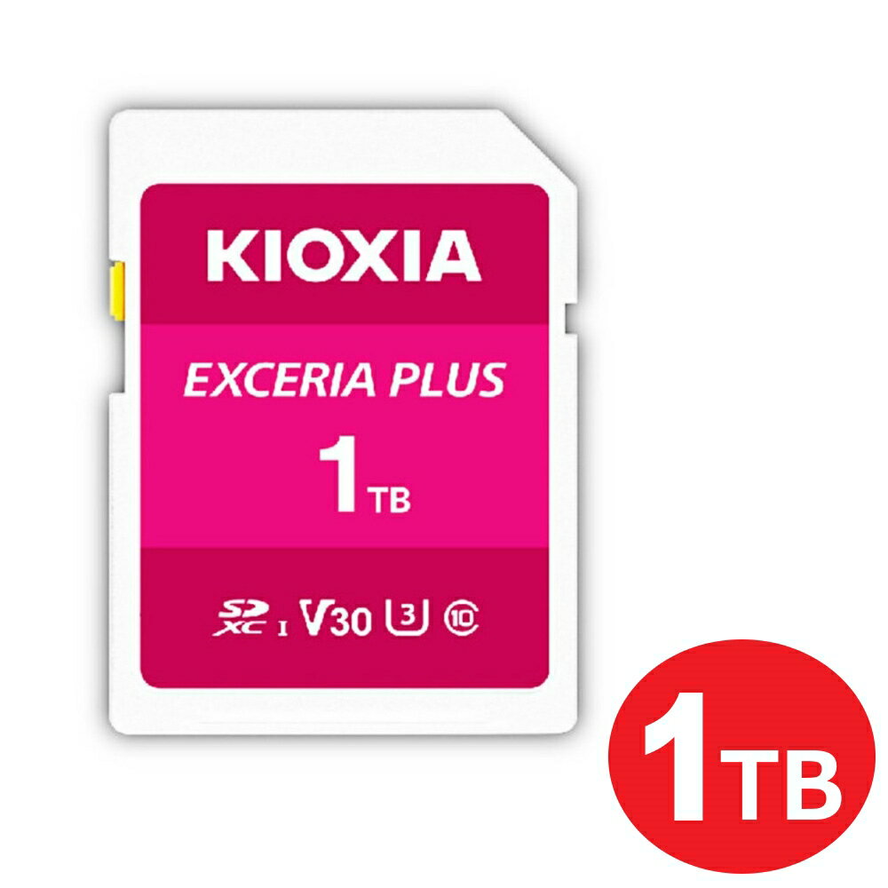 LINVA SDXCJ[h 1TB EXCERIA PLUS Class10 UHS-1 U3 100MB/s LNPL1M001TG4 SDJ[h COe[ KIOXIA 