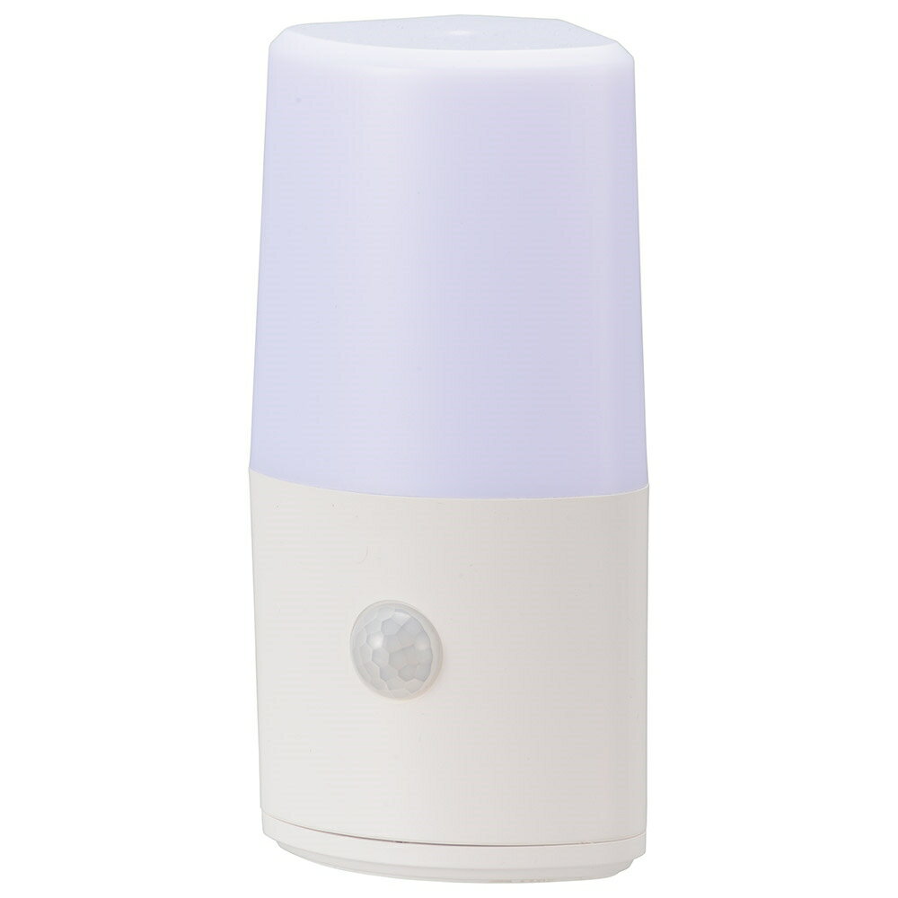 LEDナイトライト 電池式 明暗センサー 昼白色 40lm IPX40 OHM 06-1722 NIT-BLA6JC-WN 【送料無料】