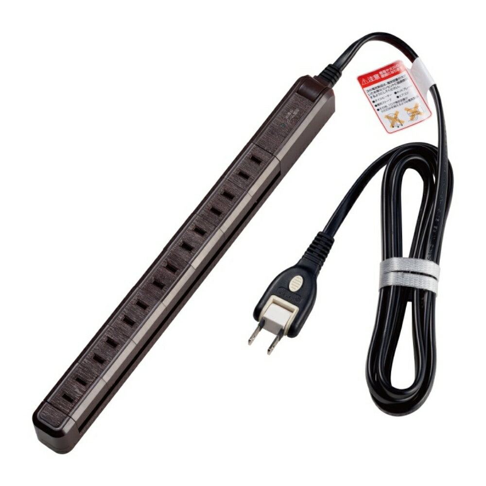 Rakuten - ELPA スリム回転タップ 雷ガード 7個口 2m ウッド フリープラグ WBS-SL702SBWD 電源タップ OAタップ コンセントタップ 【送料無料】