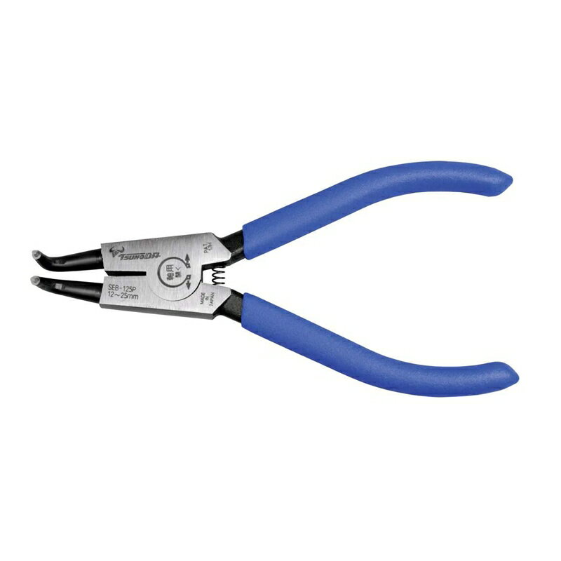 Rakuten - ツノダ スナップリングプライヤー軸用曲 バネ付 125mm DIY 工具 ツール SEB-125P 【メール便送料無料】