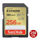 サンディスク SDXCカード 256GB EXTREME Class10 UHS-1 U3 V30 180MB/s SDSDXVV-256G-GNCIN SanDisk SDカード 海外リテール メール便送料無料