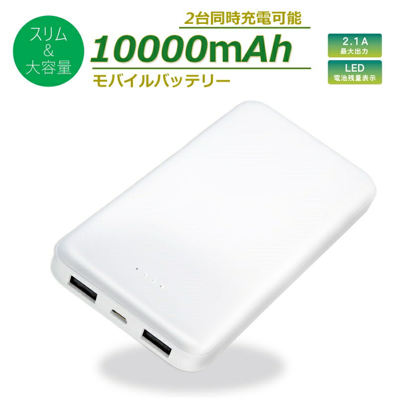 Ric 薄型 大容量 モバイルバッテリー 10000mAh 