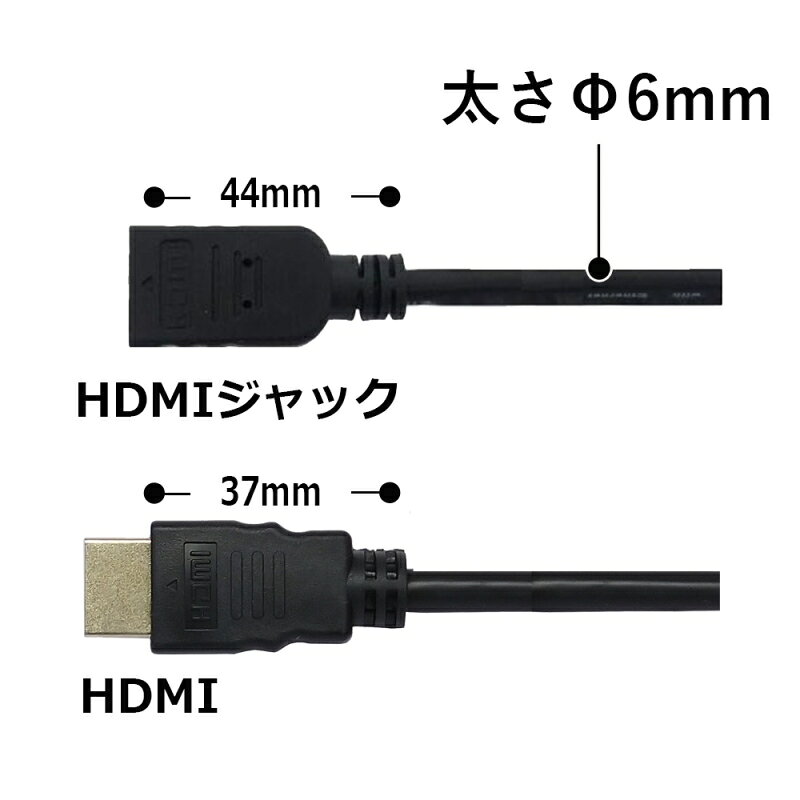 HDMI 延長ケーブル 0.3m 延長 HDMIケーブル 4K対応 ver 2.0 ARC 4K 2K 2160P フルH...