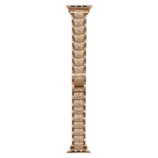 インプリンク Apple Watch ストーン付メタルバンド ローズゴールド アップルウォッチ バンド レディース スリム おしゃれ ベルト 38mm 40mm 41mm対応 IMAWB01RG 【メール便送料無料】