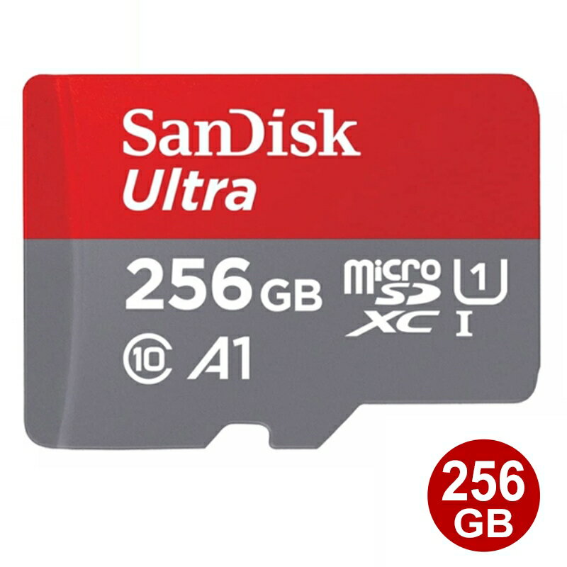 TfBXN microSDXCJ[h 256GB Ultra class10 UHS-1 A1 150MB/s microSDJ[h SanDisk COe[ SDSQUAC-256G-GN6MN [֑