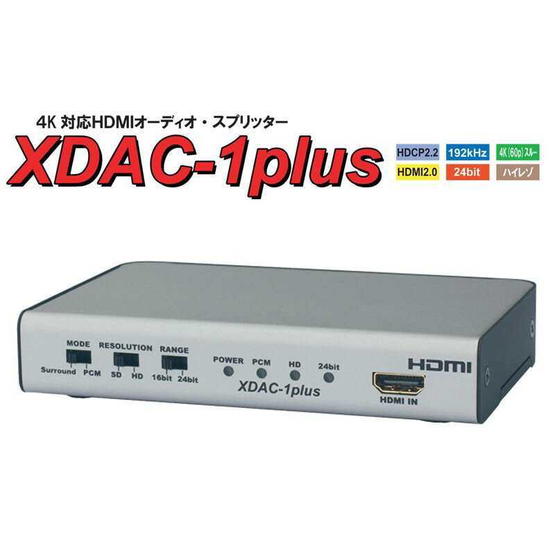 電波新聞社 4K対応 HDMIオーディオスプリッター HDMI to 光デジタル・同軸デジタル...