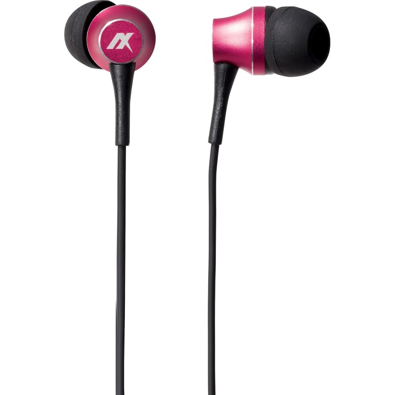 有線 イヤホン 3.5mm ビビットピンク カナル型 有線イヤホン かわいい 高音質 日本メーカー製 1.2mコード REVOL アクセス AH-30AVP 【メール便送料無料】