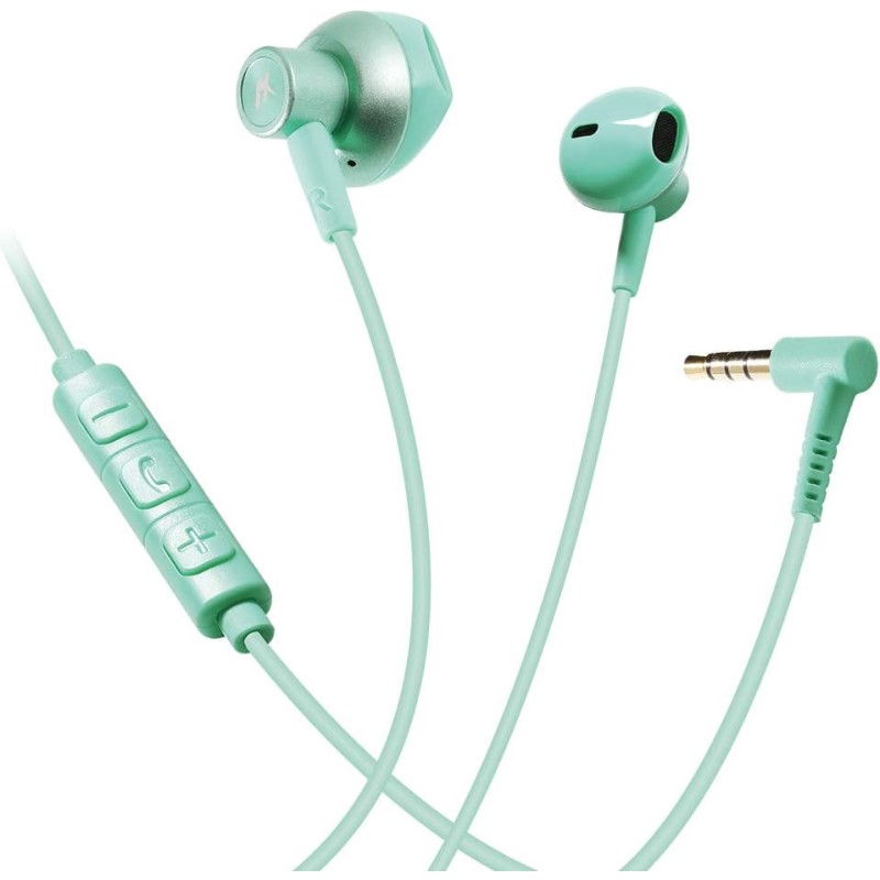 Rakuten - 有線 イヤホン 3.5mm グリーン 防水 IPX5 有線イヤホン かわいい 高音質 日本メーカー製 ランニング スポーツ イヤホン Reiz アクセス AH-S78GN 【メール便送料無料】