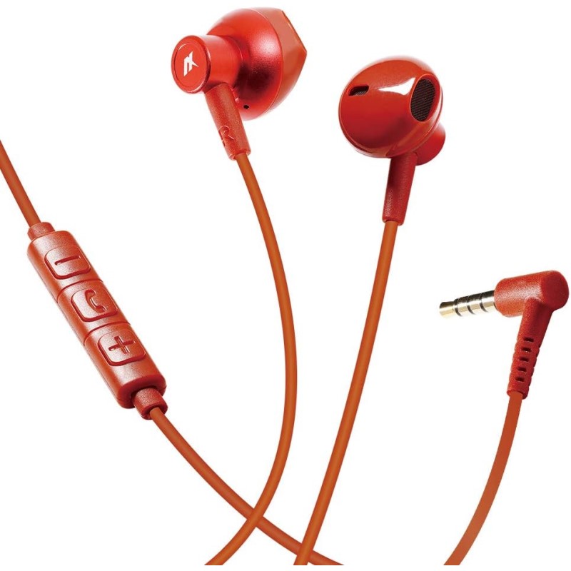 樂天商城 - 有線 イヤホン 3.5mm レッド 防水 IPX5 有線イヤホン かわいい 高音質 日本メーカー製 ランニング スポーツ イヤホン Reiz アクセス AH-S78RD 【メール便送料無料】