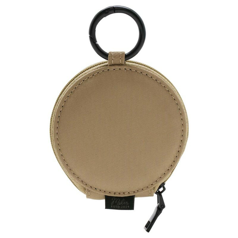 インプリンク ラウンド型 ファブリック マルチポーチ ベージュ スマホ ポーチ 小物入れ レディース メイクポーチ かわいい 小さめ IMRMP02BE 【メール便送料無料】